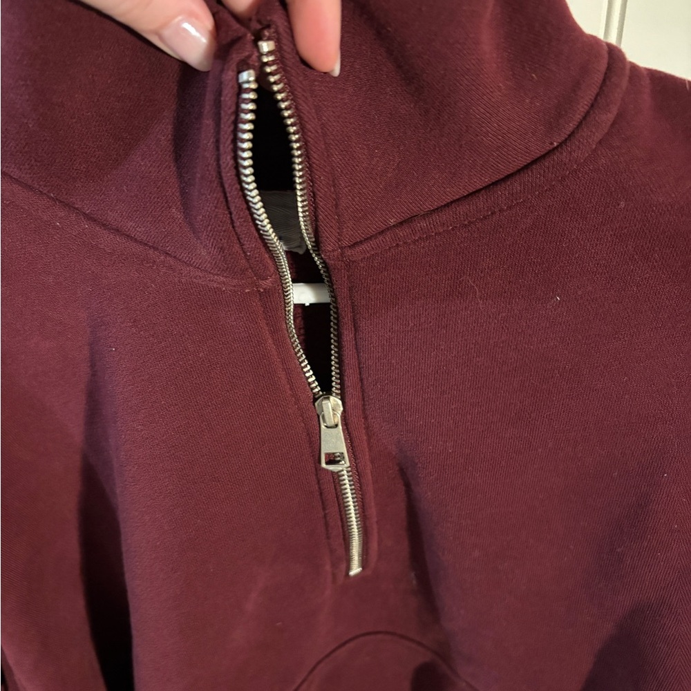 American Eagle Everyday Luxe Quarter Zip Sweater - Picture 2 of 5